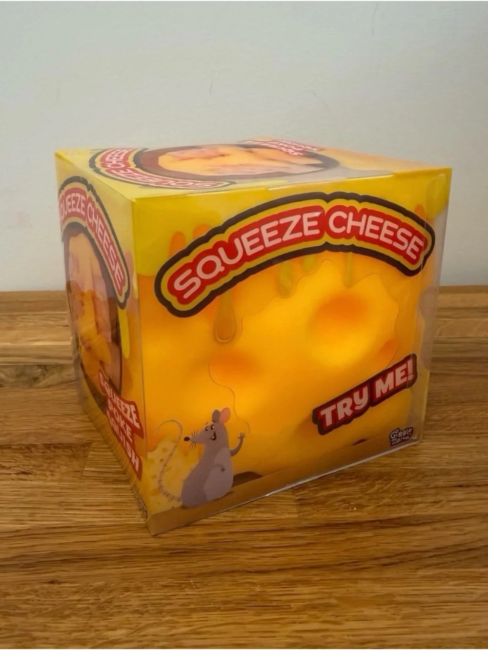 Squeeze Cheezy Yellow Cheese Squishy Toy
